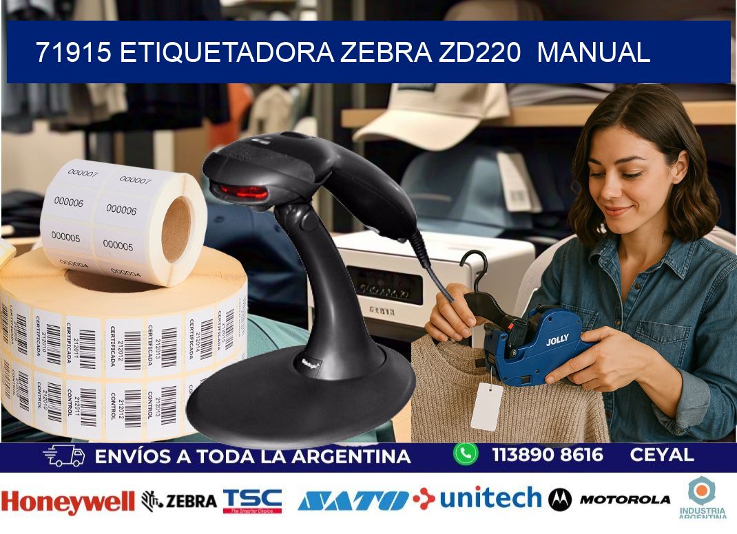 71915 Etiquetadora Zebra ZD220  manual