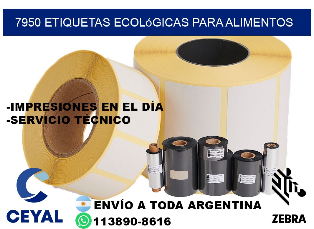 7950 Etiquetas ecológicas para alimentos