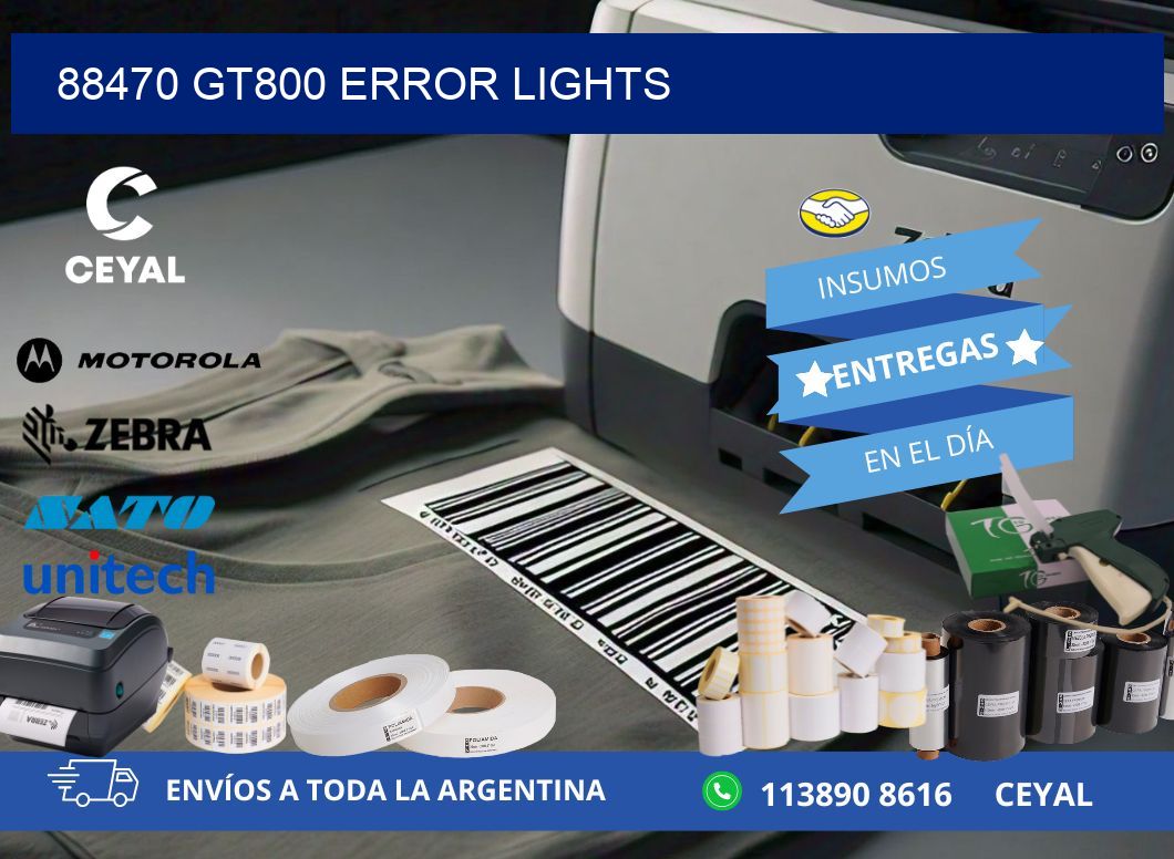 88470 GT800 error lights