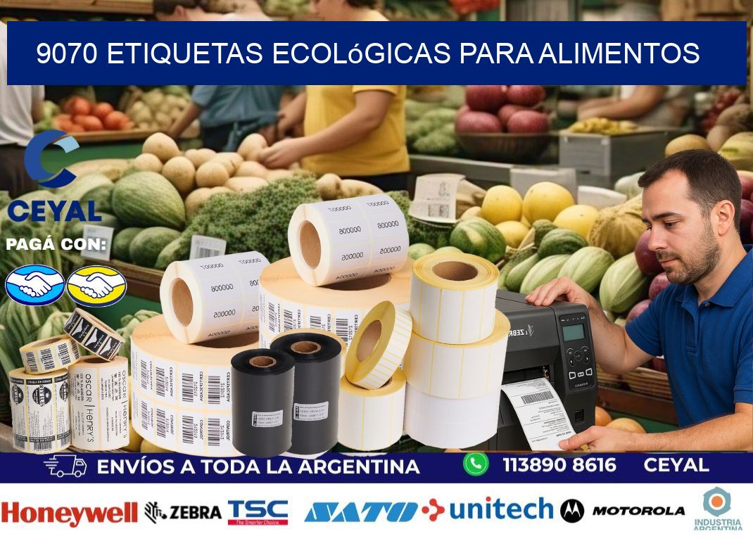 9070 Etiquetas ecológicas para alimentos