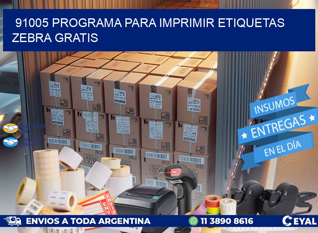 91005 Programa para imprimir etiquetas Zebra gratis