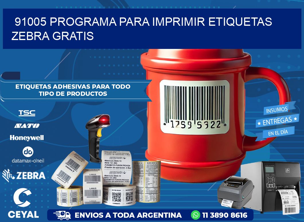 91005 Programa para imprimir etiquetas Zebra gratis