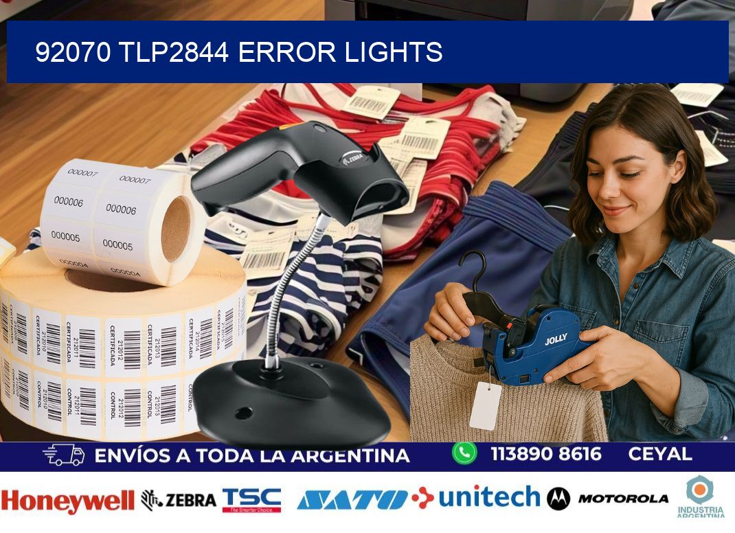 92070 TLP2844 error lights