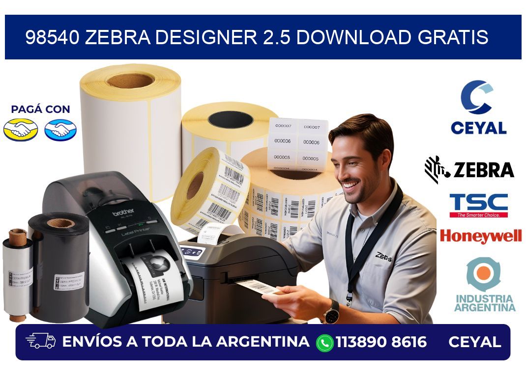98540 Zebra designer 2.5 download gratis