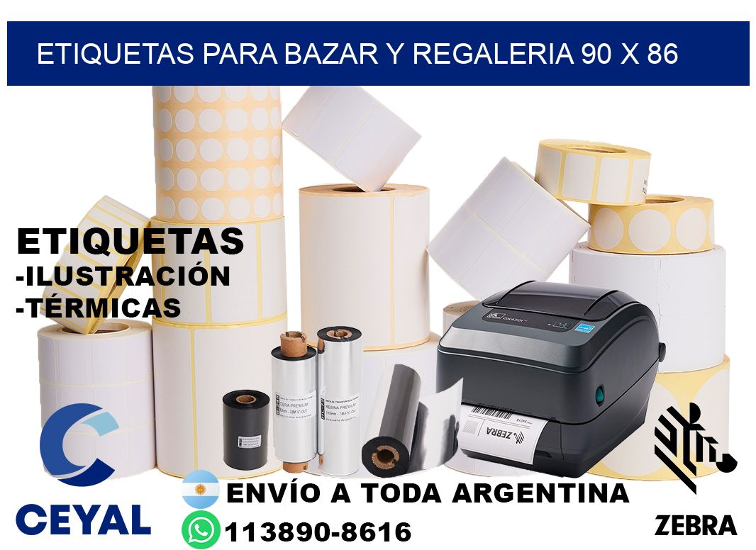 ETIQUETAS PARA BAZAR Y REGALERIA 90 x 86