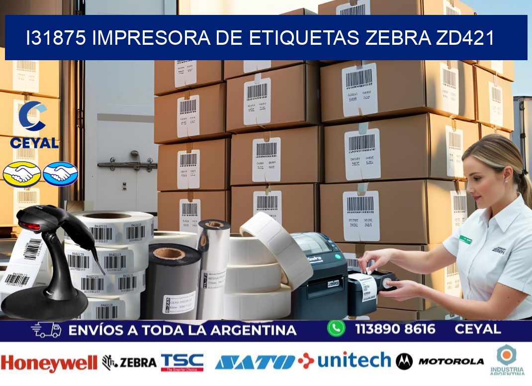 I31875 impresora de etiquetas Zebra ZD421