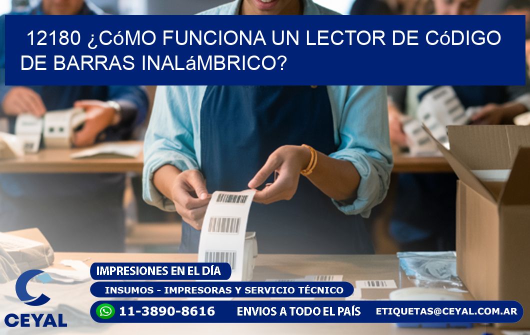 12180 ¿Cómo funciona un lector de código de barras inalámbrico?