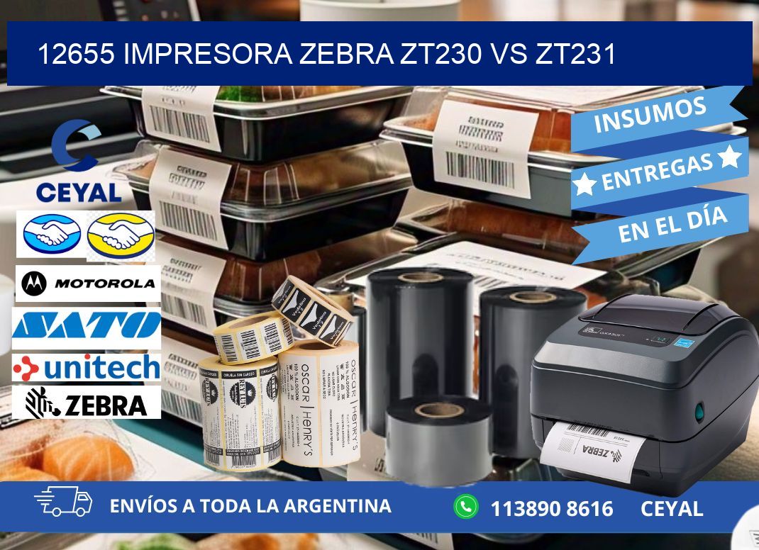 12655 impresora zebra zt230 vs zt231