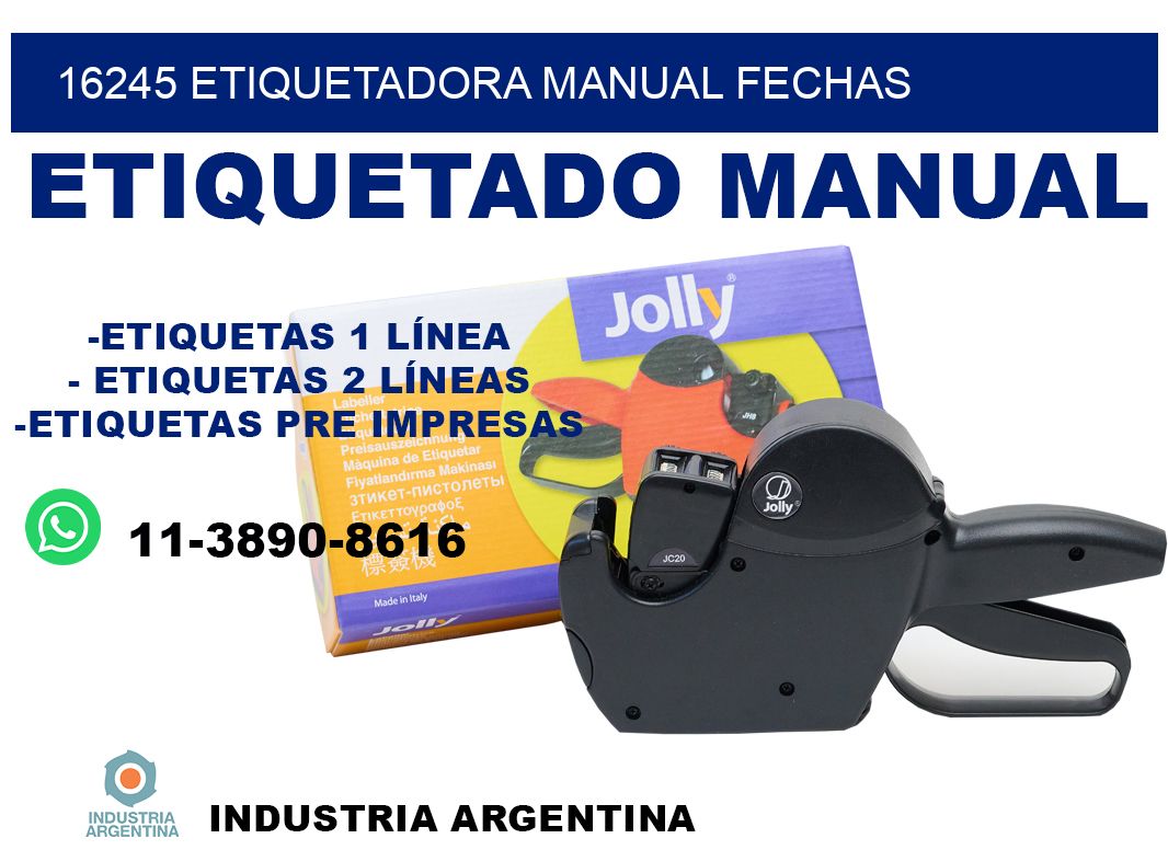 16245 etiquetadora manual fechas