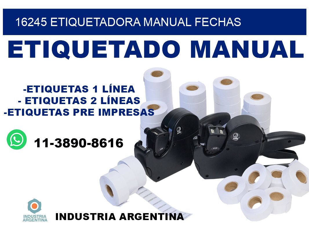 16245 etiquetadora manual fechas