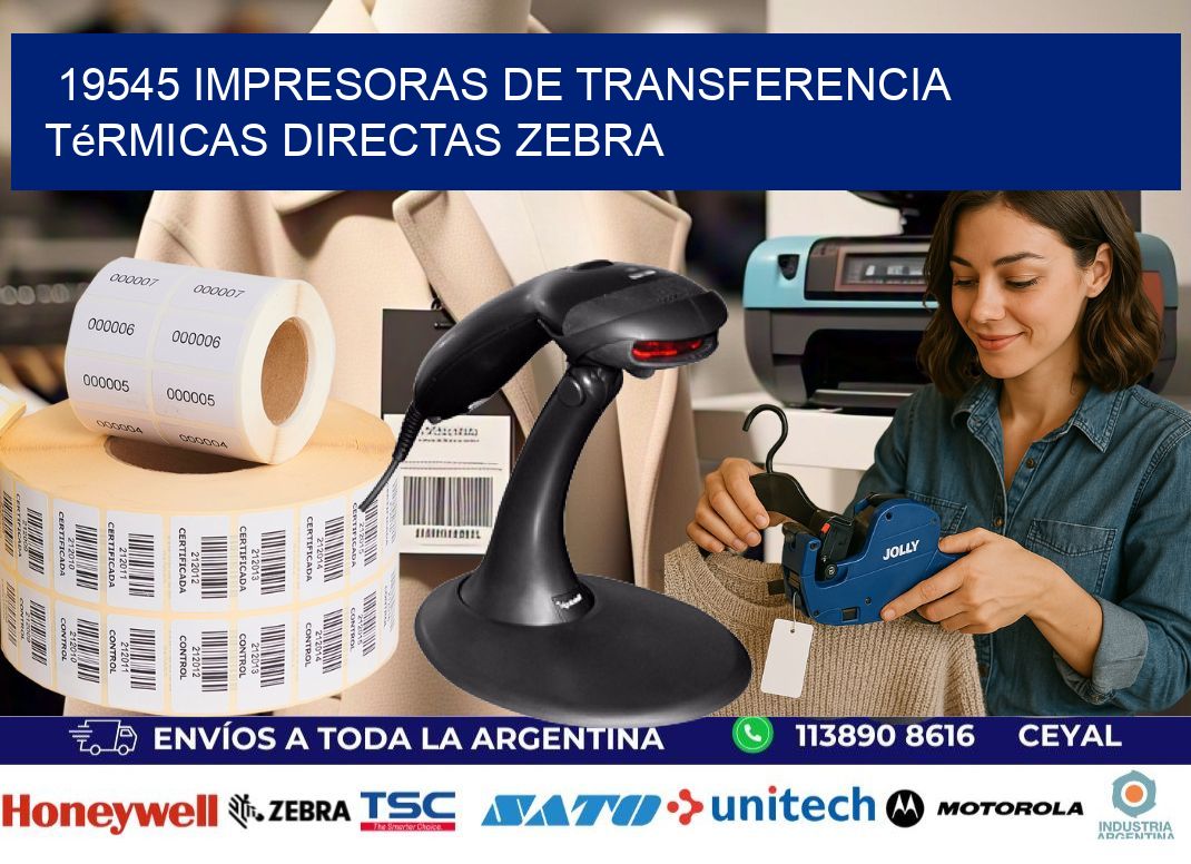 19545 impresoras de Transferencia  térmicas directas zebra