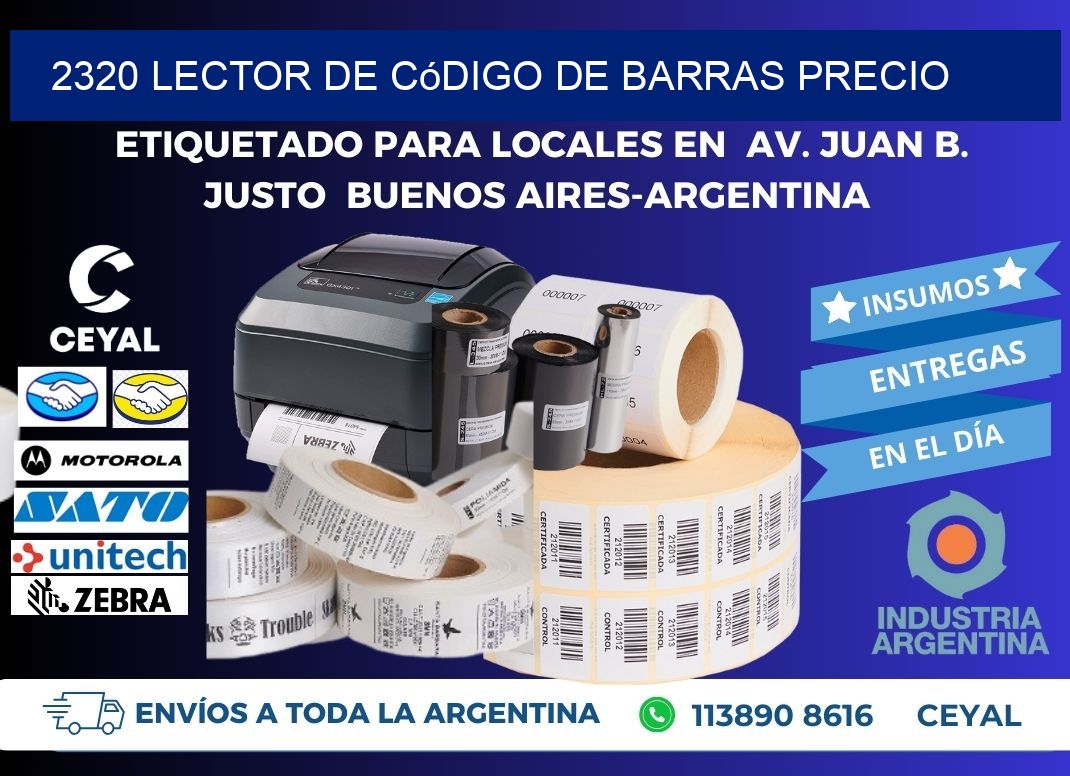2320 Lector de código de barras precio