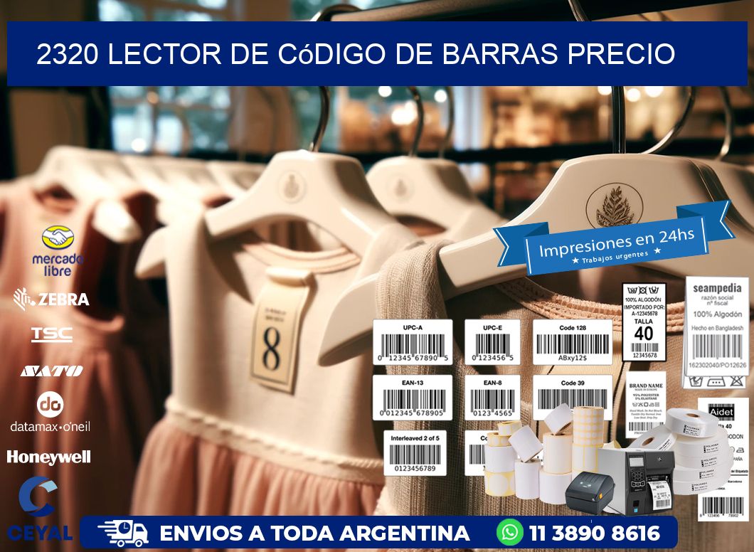 2320 Lector de código de barras precio