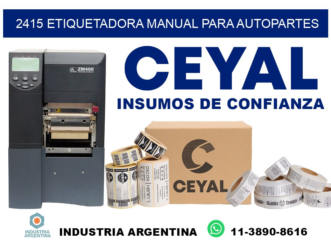 2415 etiquetadora manual para autopartes