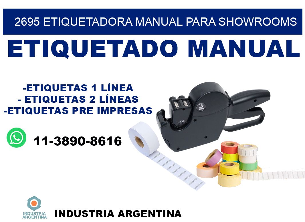 2695 etiquetadora manual para showrooms