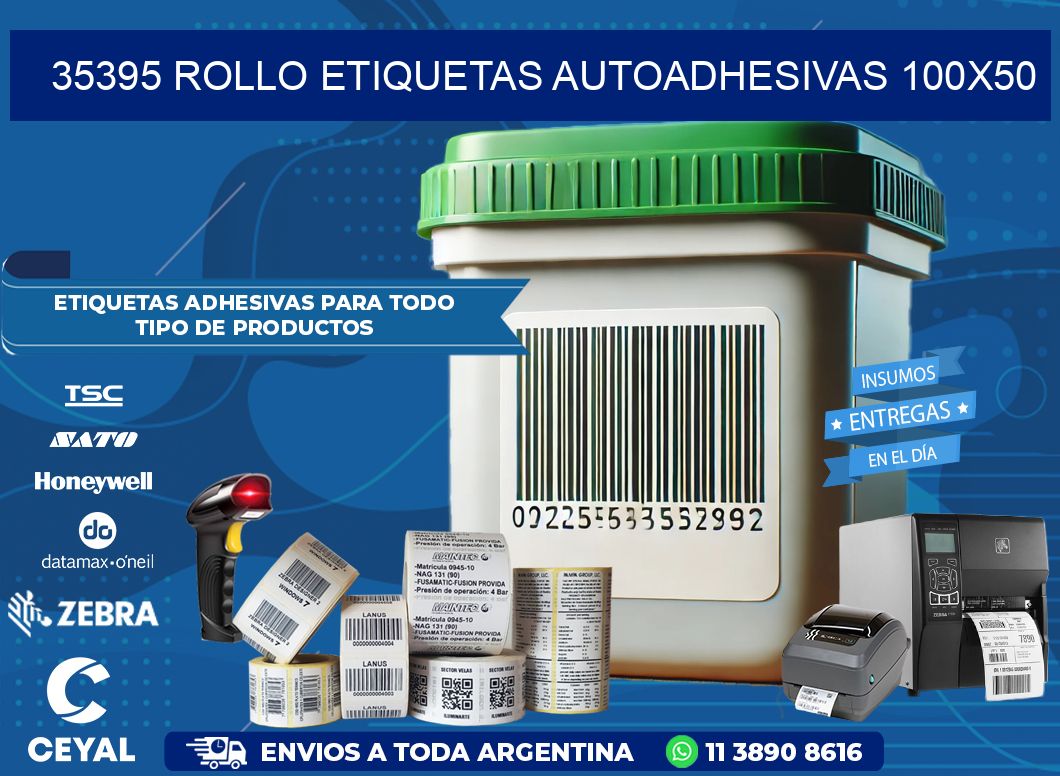 35395 Rollo Etiquetas autoadhesivas 100x50