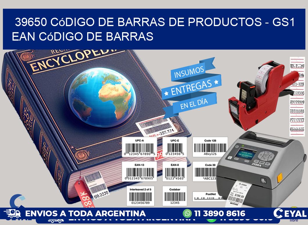 39650 Código de Barras de productos - GS1 ean Código de Barras