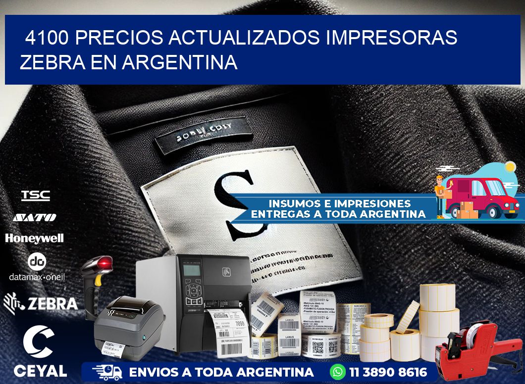 4100 precios actualizados impresoras zebra en argentina