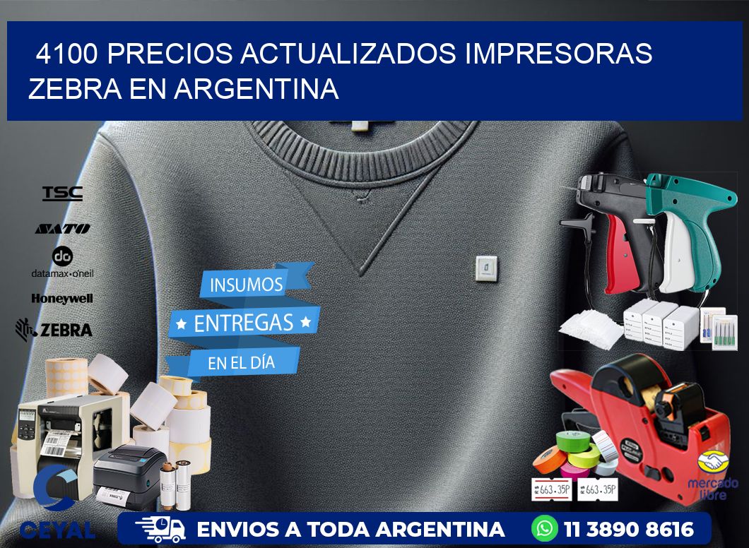 4100 precios actualizados impresoras zebra en argentina