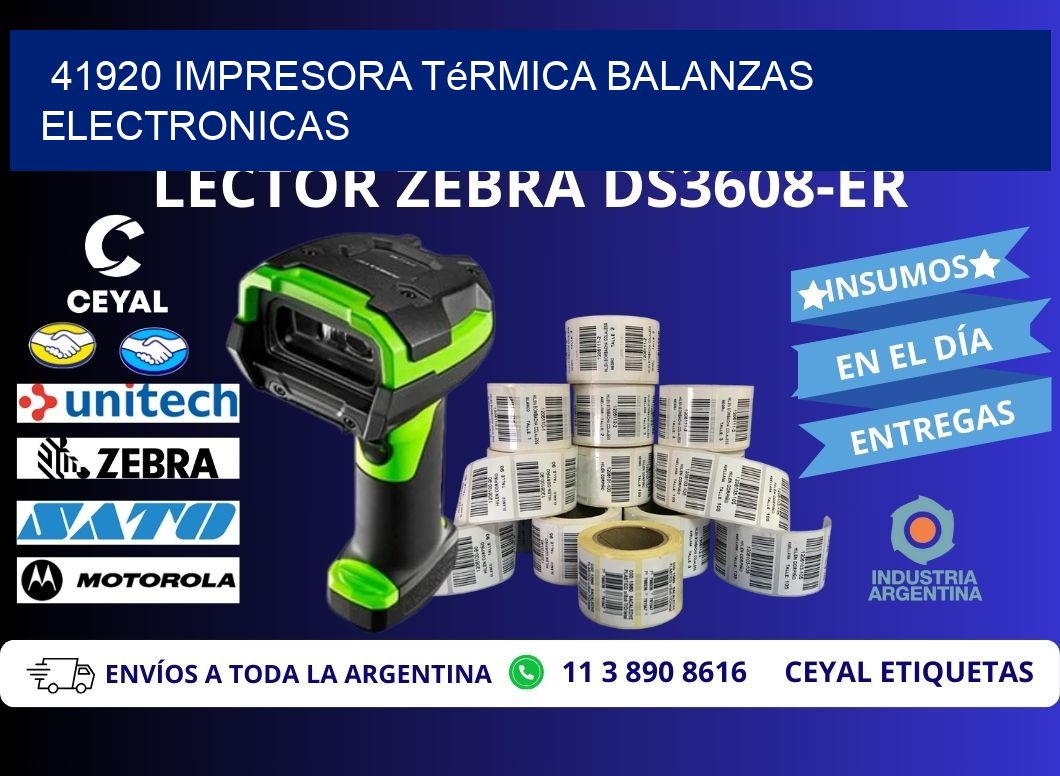 41920 impresora térmica balanzas electronicas
