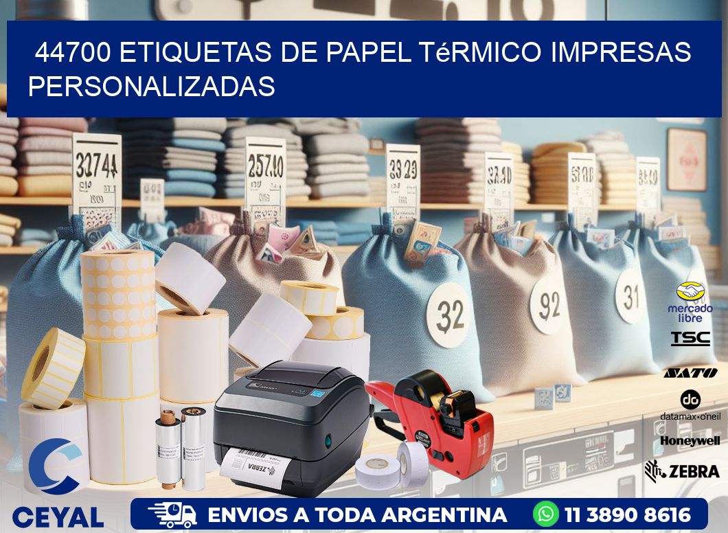 44700 Etiquetas de papel térmico impresas personalizadas