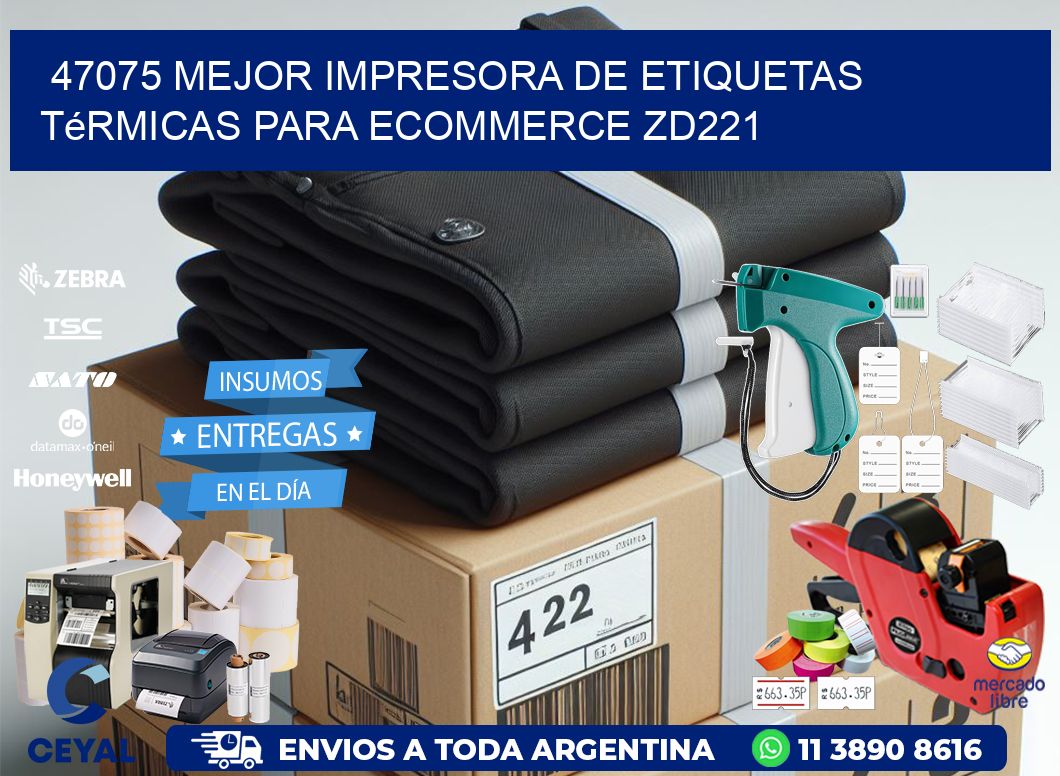 47075 mejor impresora de etiquetas térmicas para ecommerce ZD221
