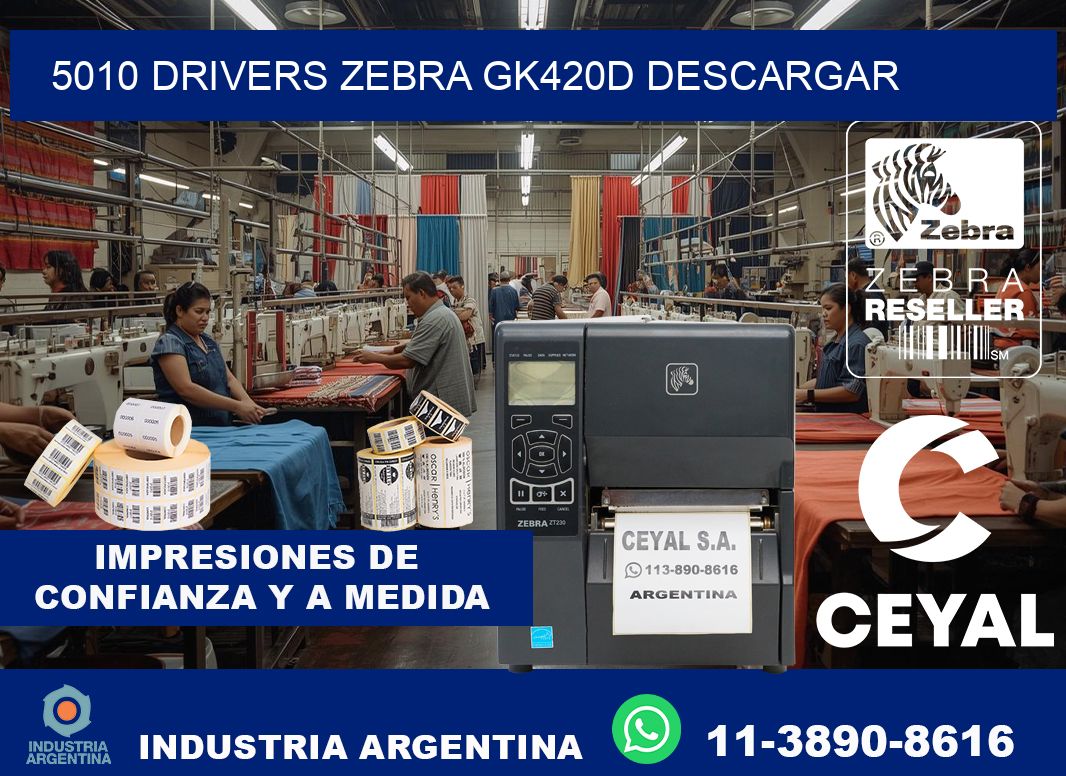 5010 drivers zebra gk420d descargar