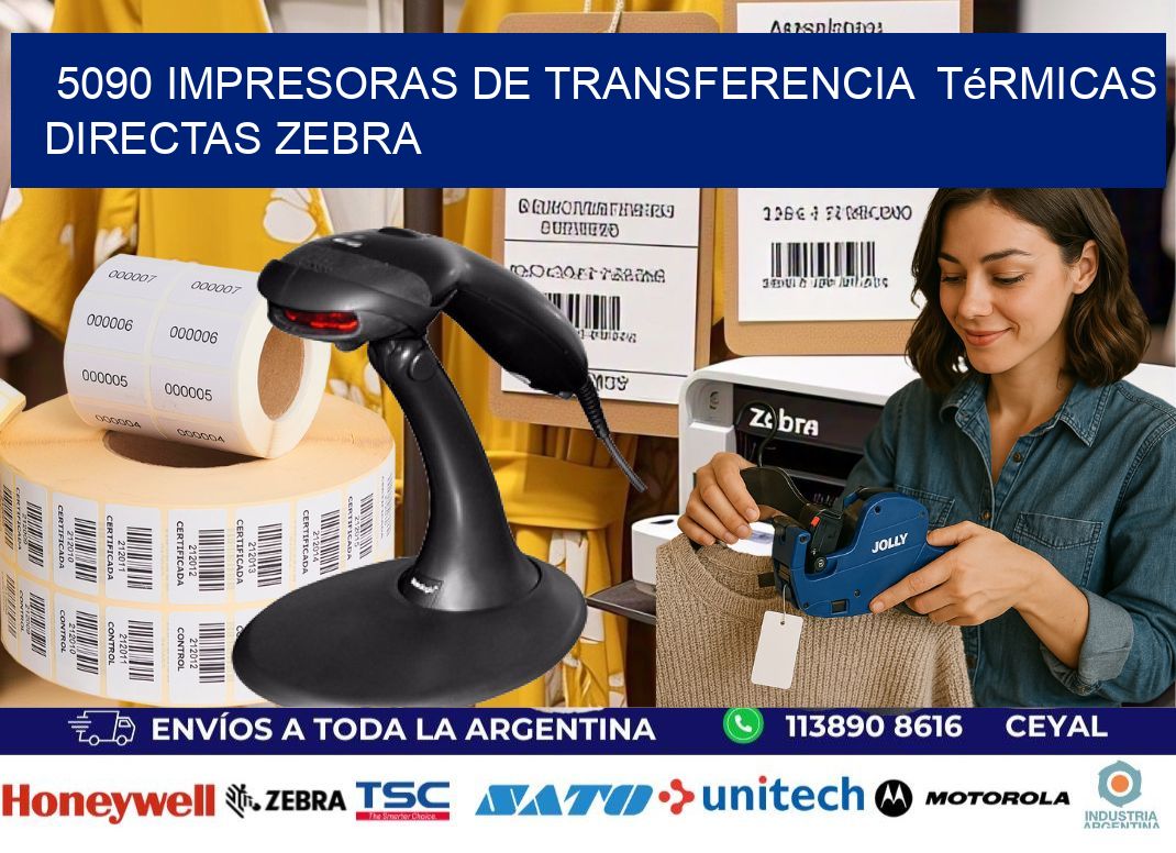 5090 impresoras de Transferencia  térmicas directas zebra