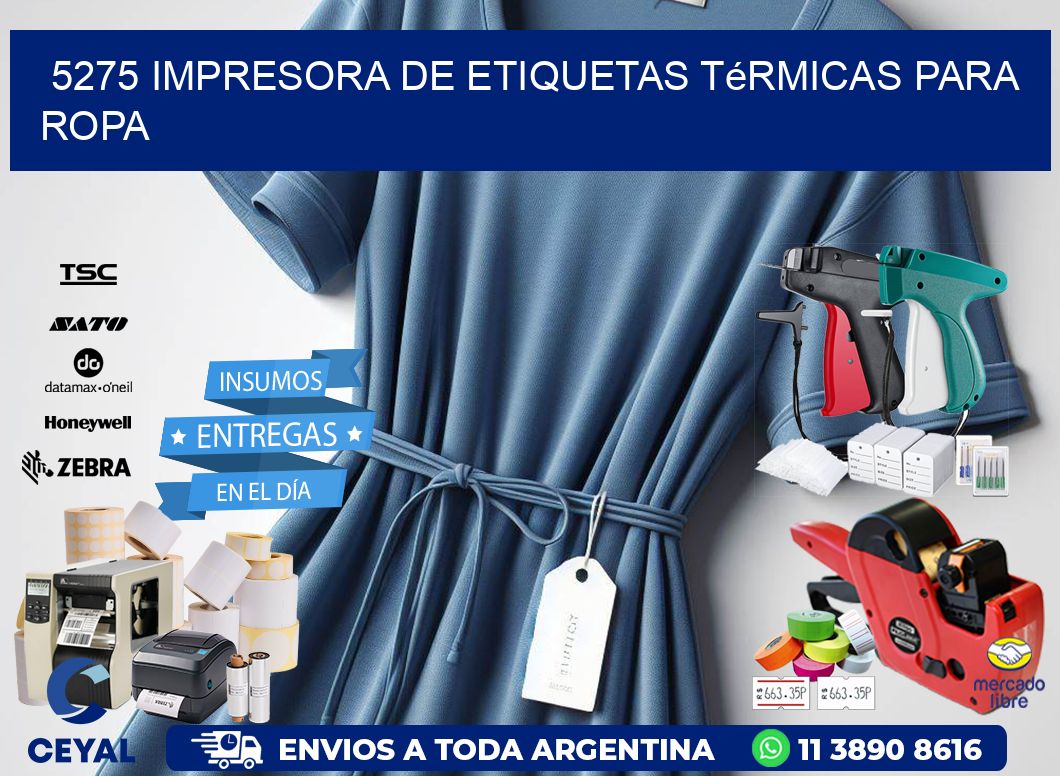 5275 impresora de etiquetas térmicas para ropa