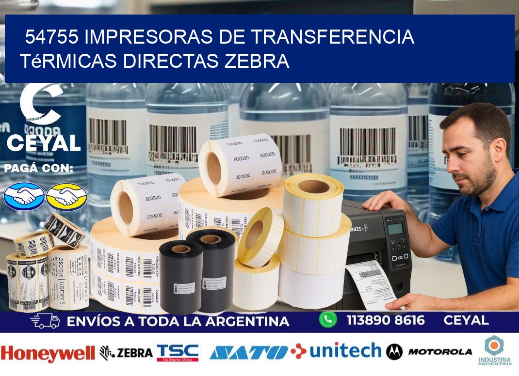 54755 impresoras de Transferencia  térmicas directas zebra