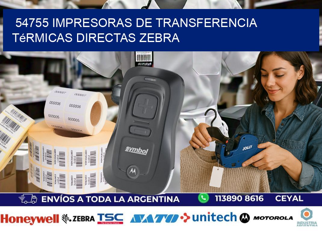 54755 impresoras de Transferencia  térmicas directas zebra