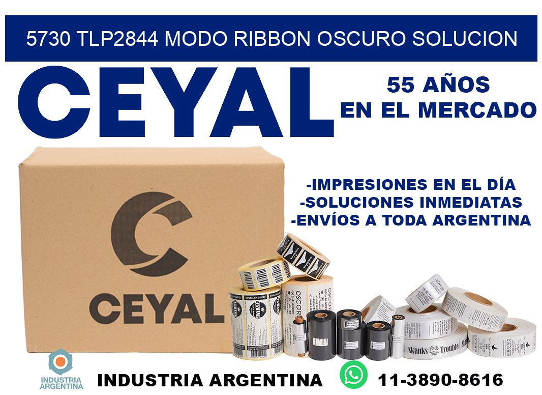 5730 tlp2844 modo ribbon oscuro solucion