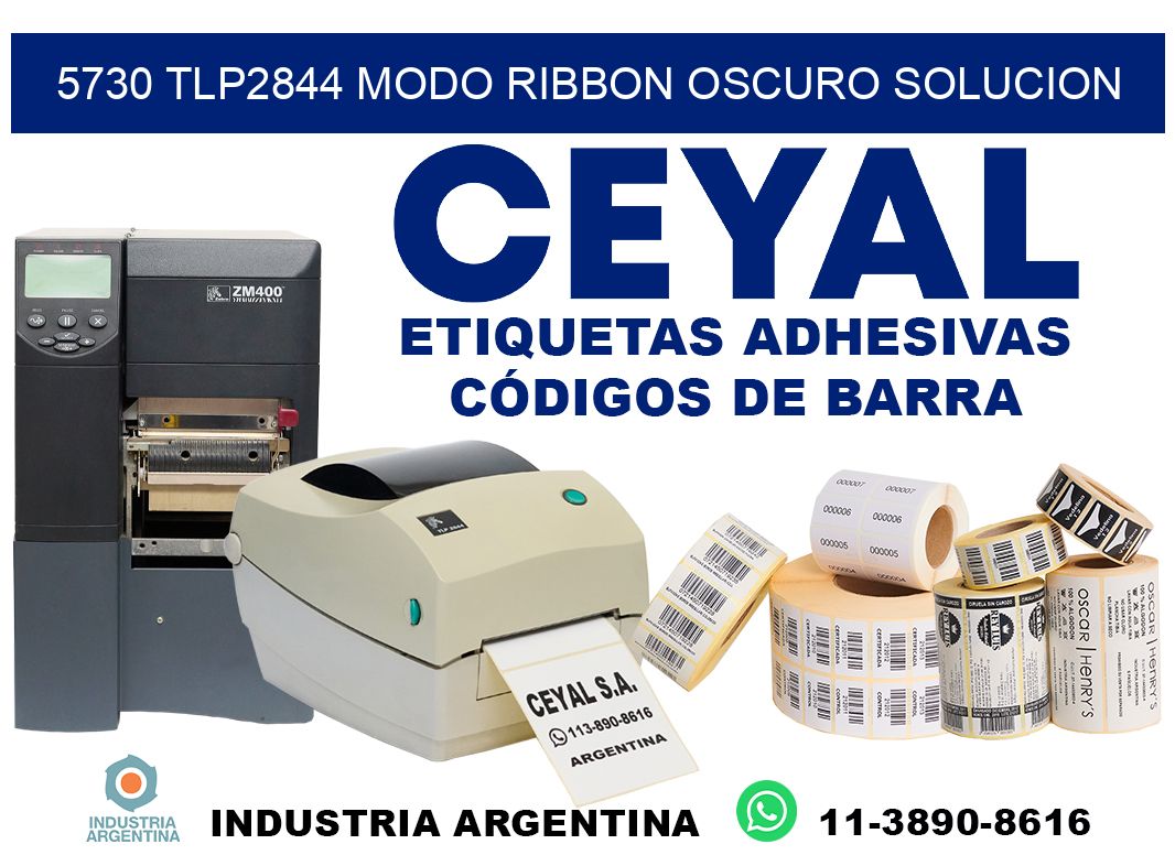 5730 tlp2844 modo ribbon oscuro solucion
