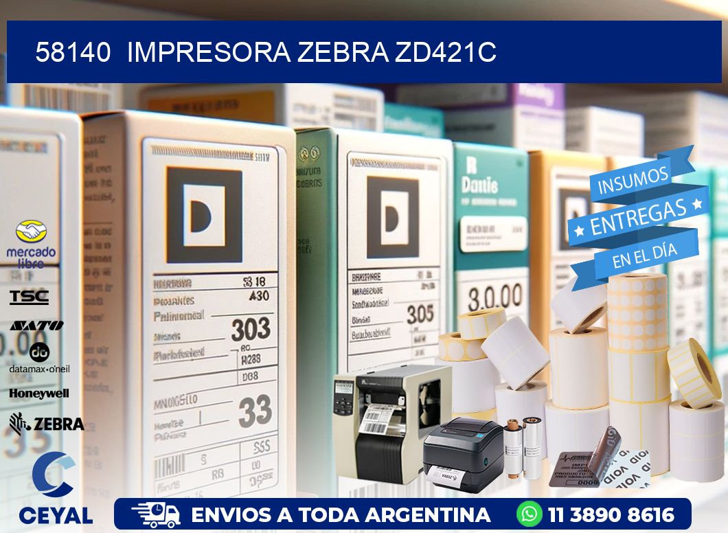 58140  Impresora Zebra zd421c