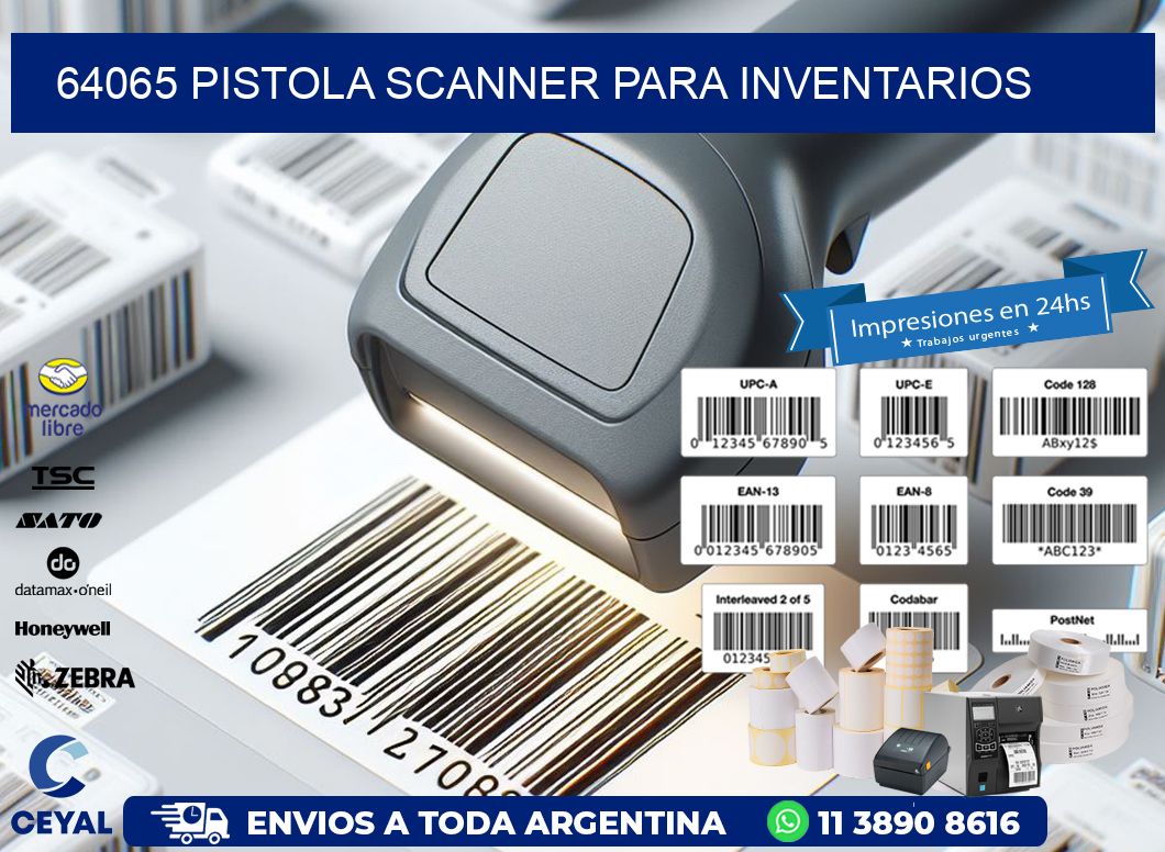 64065 Pistola Scanner para inventarios