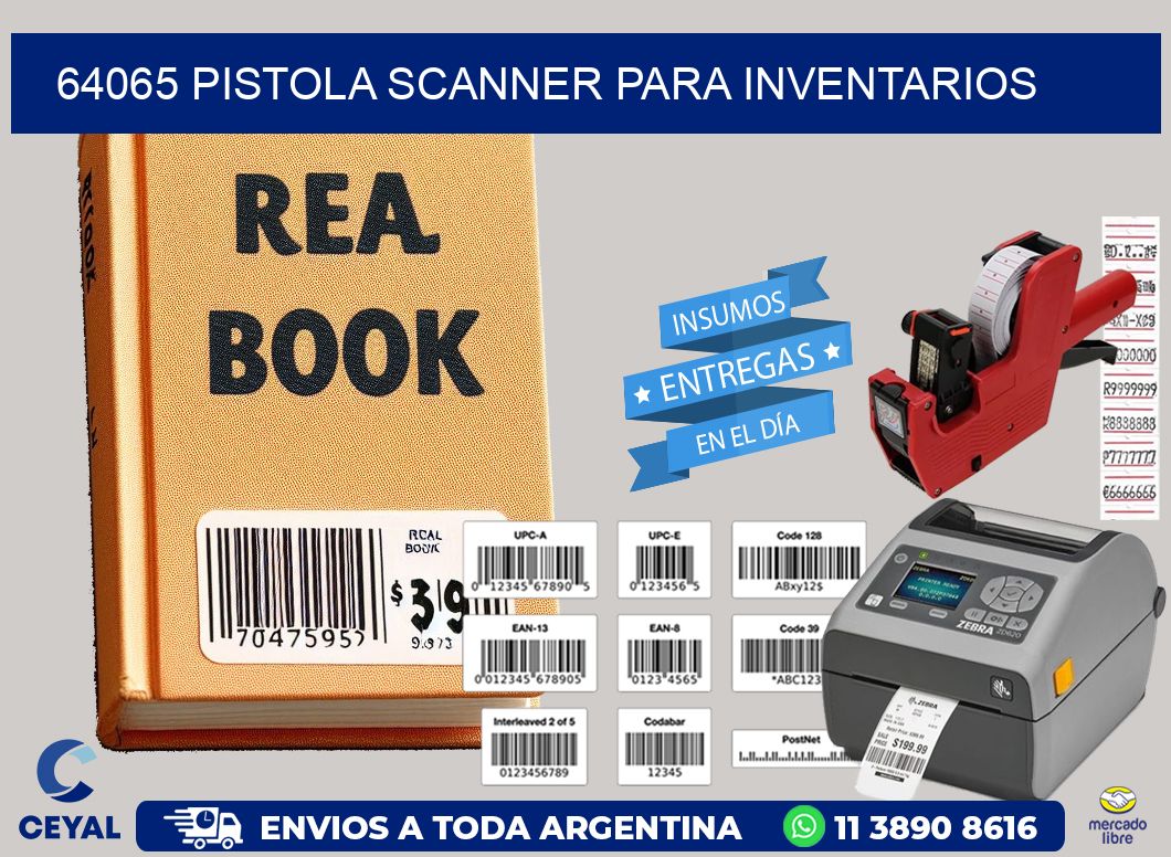 64065 Pistola Scanner para inventarios