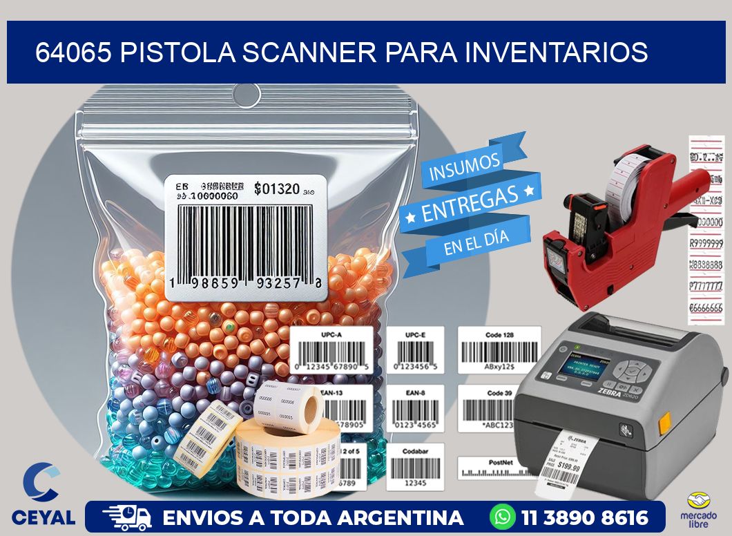 64065 Pistola Scanner para inventarios