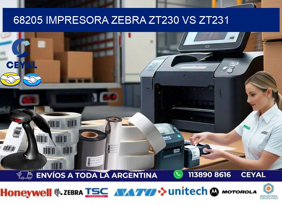 68205 impresora zebra zt230 vs zt231