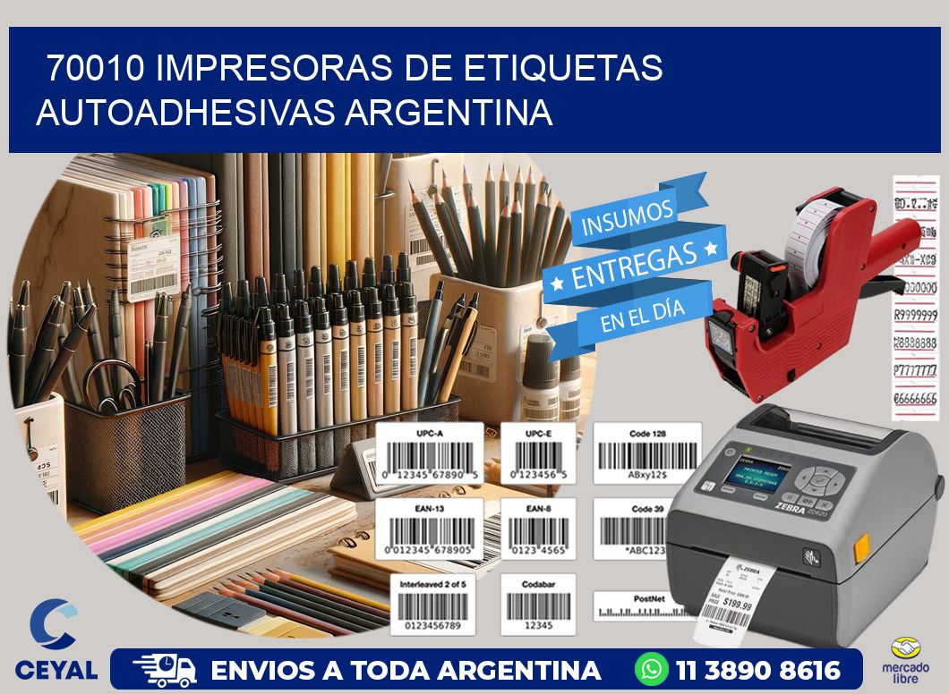 70010 Impresoras de etiquetas autoadhesivas argentina