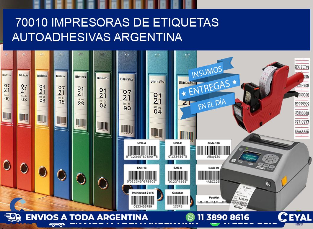 70010 Impresoras de etiquetas autoadhesivas argentina