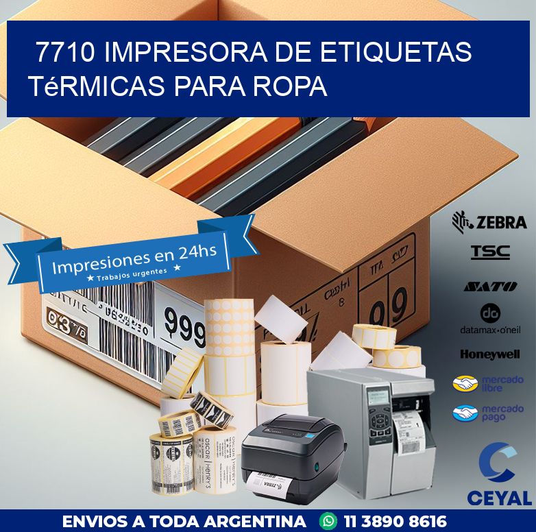 7710 impresora de etiquetas térmicas para ropa
