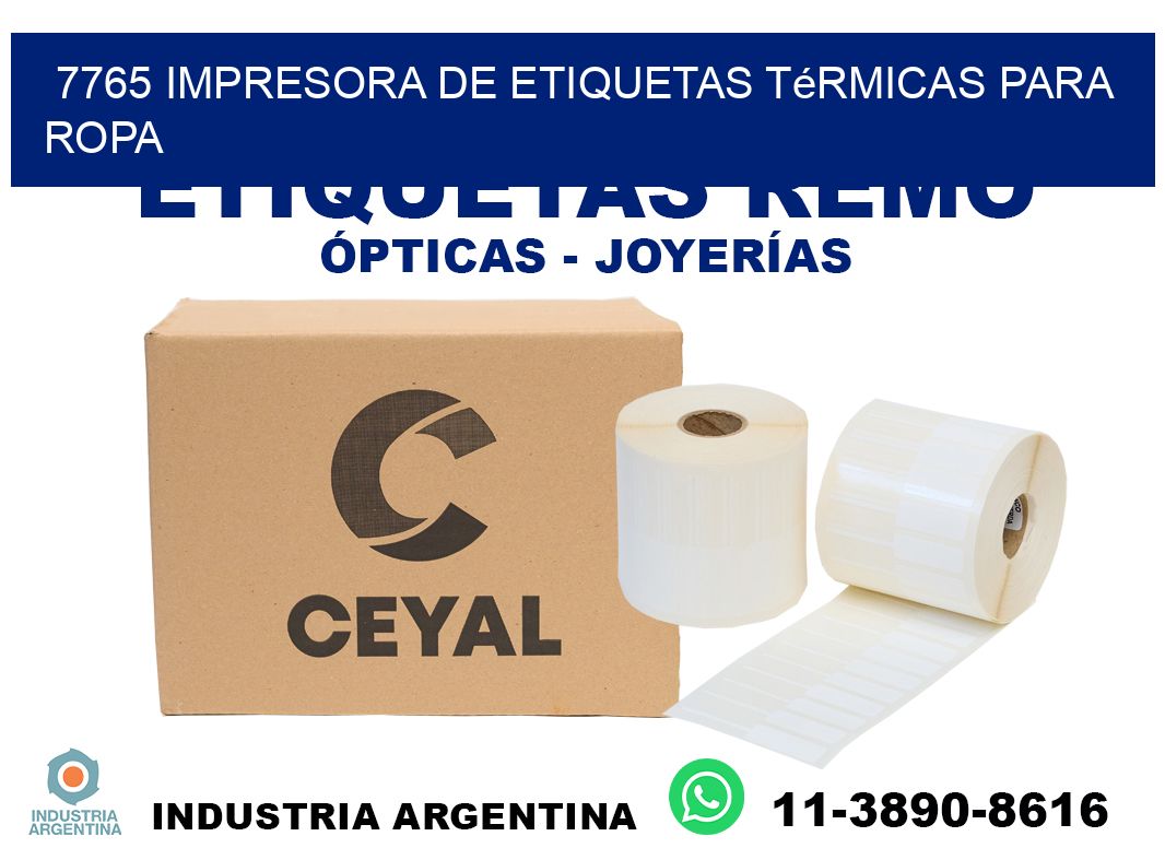 7765 impresora de etiquetas térmicas para ropa