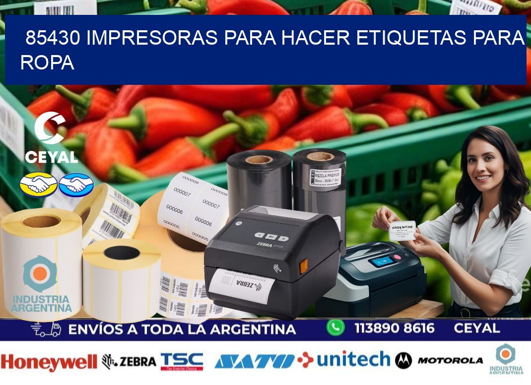 85430 impresoras para hacer etiquetas para ropa