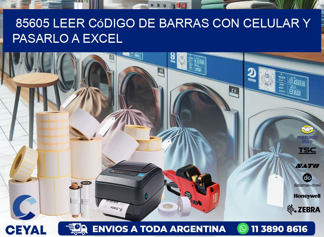 85605 Leer código de barras con celular y pasarlo a Excel