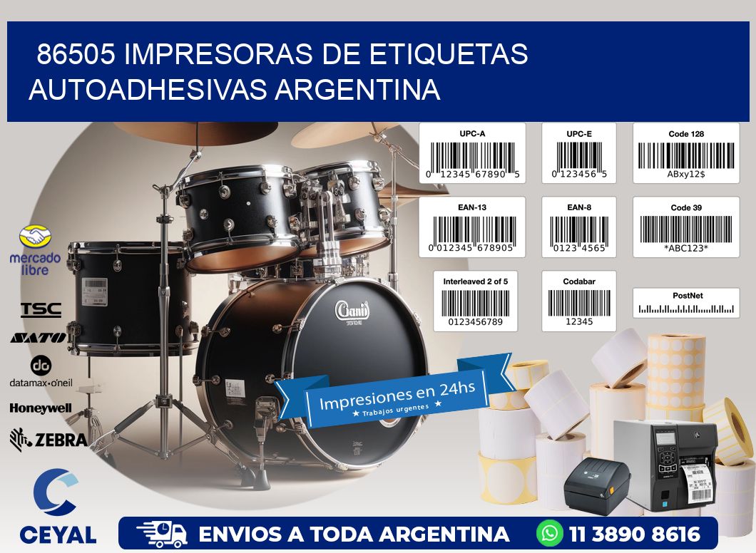 86505 Impresoras de etiquetas autoadhesivas argentina