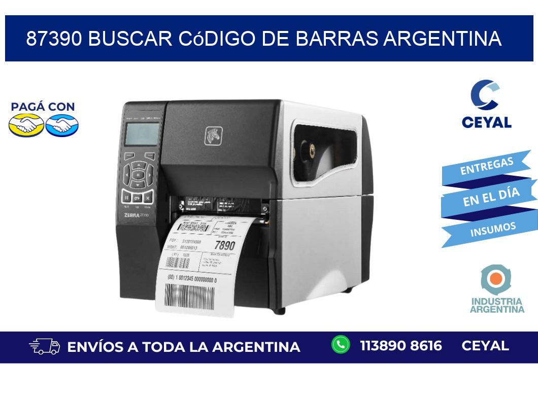 87390 Buscar código de barras Argentina