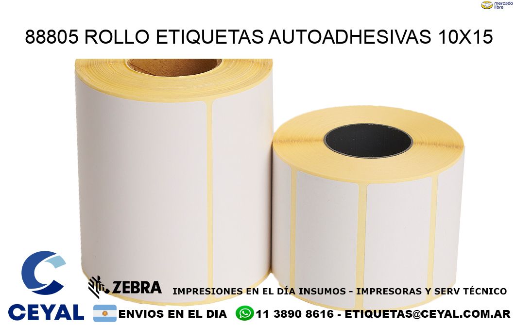 88805 Rollo Etiquetas autoadhesivas 10×15