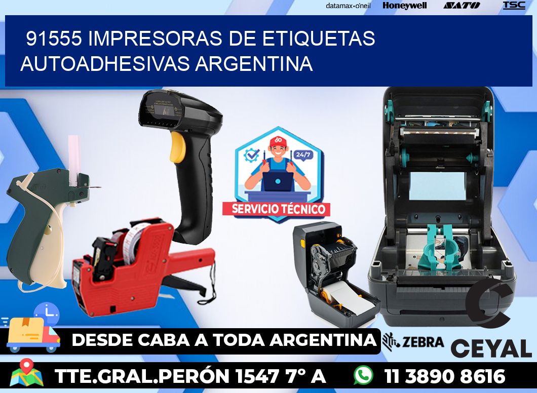 91555 Impresoras de etiquetas autoadhesivas argentina
