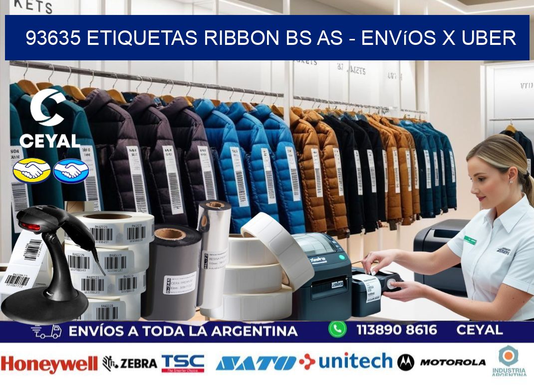 93635 etiquetas ribbon bs as - envíos x uber