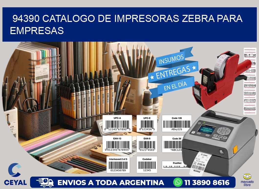 94390 catalogo de impresoras zebra para empresas